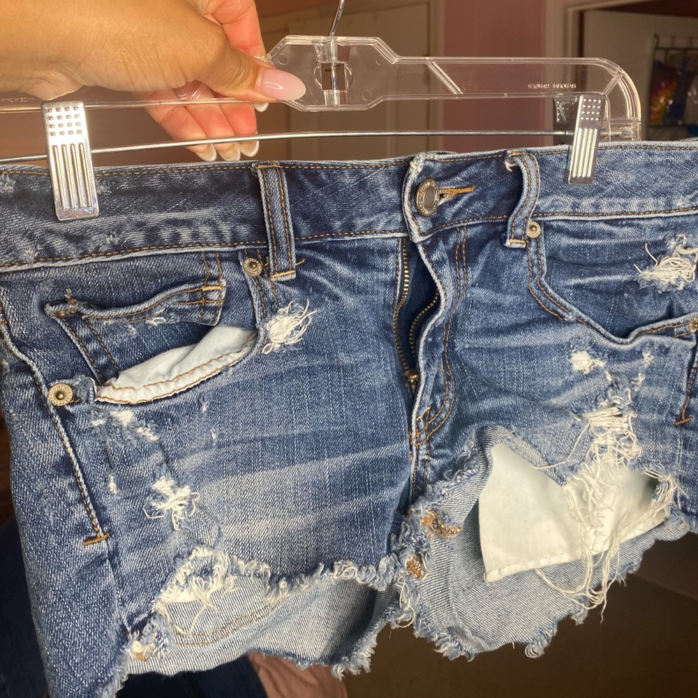 American Eagle shortie shorts, gently worn.